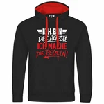 deinshirt Kapuzenpullover Ich bin der älteste ich mache die Regeln Schwarz/Rot