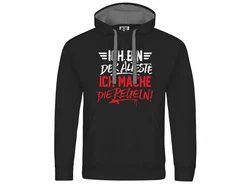 deinshirt Kapuzenpullover Ich bin der älteste ich mache die Regeln Schwarz