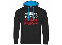 deinshirt Kapuzenpullover Ich bin der älteste ich mache die Regeln Schwarz/Dunkelblau/Blau