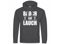 deinshirt Kapuzenpullover Bauch statt Lauch Mit Print Motiv Schwarz/Rosa