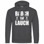 deinshirt Kapuzenpullover Bauch statt Lauch Mit Print Motiv Schwarz/Rosa