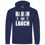 deinshirt Kapuzenpullover Bauch statt Lauch Mit Print Motiv Dunkelblau/Blau