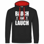 deinshirt Kapuzenpullover Bauch statt Lauch Mit Print Motiv Schwarz/Rosa