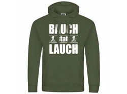 deinshirt Kapuzenpullover Bauch statt Lauch Mit Print Motiv Dunkelgrün/Grün