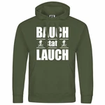 deinshirt Kapuzenpullover Bauch statt Lauch Mit Print Motiv Dunkelgrün/Grün