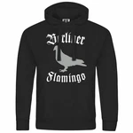 deinshirt Kapuzenpullover Berliner Flamingo Mit Print Motiv Braun/Silber/Lila/Schwarz/Grau