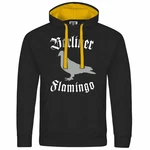 deinshirt Kapuzenpullover Berliner Flamingo Mit Print Motiv Braun/Gelb/Schwarz