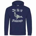 deinshirt Kapuzenpullover Berliner Flamingo Mit Print Motiv Blau/Dunkelblau/Hellblau