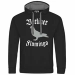deinshirt Kapuzenpullover Berliner Flamingo Mit Print Motiv Braun/Silber/Lila