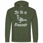 deinshirt Kapuzenpullover Berliner Flamingo Mit Print Motiv Dunkelgrün/Grün