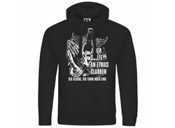 deinshirt Kapuzenpullover Ich glaube Ich trink noch eins Schwarz/Dunkelblau