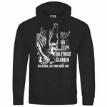 deinshirt Kapuzenpullover Ich glaube Ich trink noch eins Schwarz/Dunkelblau