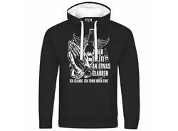 deinshirt Kapuzenpullover Ich glaube Ich trink noch eins Schwarz