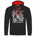 deinshirt Kapuzenpullover Ich glaube Ich trink noch eins Schwarz/Rot