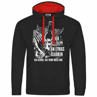 deinshirt Kapuzenpullover Ich glaube Ich trink noch eins Schwarz/Rot deinshirt Kapuzenpullover Ich glaube Ich trink noch eins Schwarz/Rot