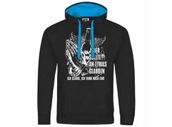 deinshirt Kapuzenpullover Ich glaube Ich trink noch eins Schwarz/Blau
