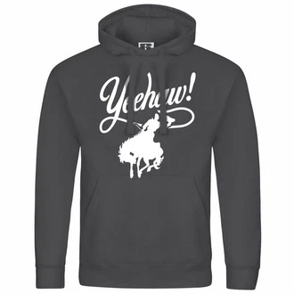 deinshirt Kapuzenpullover Herren Yeehaw Mit Print Dunkelgrau/Hellgrau/Grau