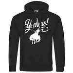 deinshirt Kapuzenpullover Herren Yeehaw Mit Print Schwarz/Beige