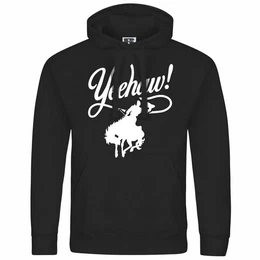 Kapuzenpullover Herren Kapuzenpullover Yeehaw Mit Print Motiv, Grafik
