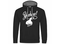 deinshirt Kapuzenpullover Herren Yeehaw Mit Print Schwarz/Gelb/Rot