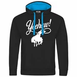 deinshirt Kapuzenpullover Herren Yeehaw Mit Print Blau/Schwarz/Gelb