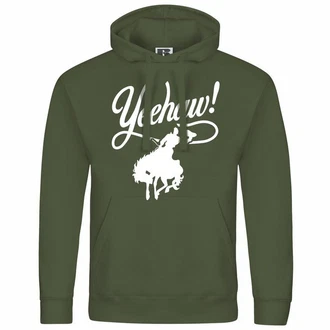 deinshirt Kapuzenpullover Herren Yeehaw Mit Print Grün/Dunkelgrün