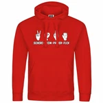 deinshirt Kapuzenpullover Herren Schere Stein Papier FLEX Rot/Dunkelrot deinshirt Kapuzenpullover Herren Schere Stein Papier FLEX Rot/Dunkelrot