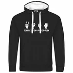 deinshirt Kapuzenpullover Herren Schere Stein Papier FLEX Schwarz/Lila deinshirt Kapuzenpullover Herren Schere Stein Papier FLEX Schwarz/Lila