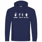 deinshirt Kapuzenpullover Herren Schere Stein Papier FLEX Dunkelblau/Blau/Hellblau deinshirt Kapuzenpullover Herren Schere Stein Papier FLEX Dunkelblau/Blau/Hellblau