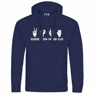 deinshirt Kapuzenpullover Herren Schere Stein Papier FLEX