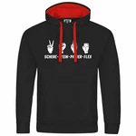 deinshirt Kapuzenpullover Herren Schere Stein Papier FLEX Schwarz/Rot/Dunkelrot deinshirt Kapuzenpullover Herren Schere Stein Papier FLEX Schwarz/Rot/Dunkelrot