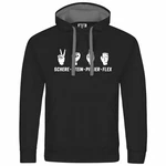 deinshirt Kapuzenpullover Herren Schere Stein Papier FLEX Schwarz deinshirt Kapuzenpullover Herren Schere Stein Papier FLEX Schwarz