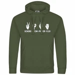 deinshirt Kapuzenpullover Herren Schere Stein Papier FLEX Dunkelgrün/Grün deinshirt Kapuzenpullover Herren Schere Stein Papier FLEX Dunkelgrün/Grün