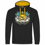 deinshirt Kapuzenpullover Herren Ich Liebe die Berge Schwarz/Creme/Gelb deinshirt Kapuzenpullover Herren Ich Liebe die Berge Schwarz/Creme/Gelb