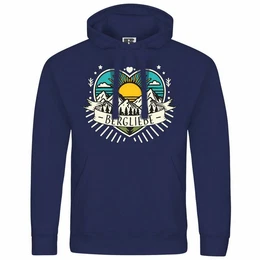 Kapuzenpullover Herren Kapuzenpullover Ich Liebe die Berge Mit Print Motiv, Grafik