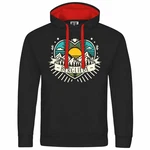 deinshirt Kapuzenpullover Herren Ich Liebe die Berge Rot/Schwarz/Creme deinshirt Kapuzenpullover Herren Ich Liebe die Berge Rot/Schwarz/Creme
