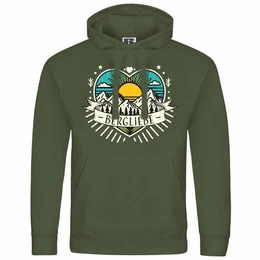 Kapuzenpullover Herren Kapuzenpullover Ich Liebe die Berge Mit Print Motiv, Grafik