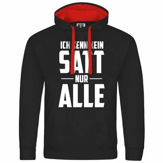 deinshirt Kapuzenpullover Herren Ich kenn kein satt nur alle Schwarz/Braun/Lila/Rot/Grün