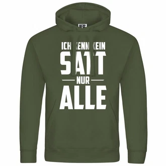 deinshirt Kapuzenpullover Herren Ich kenn kein satt nur alle