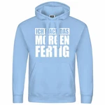 deinshirt Kapuzenpullover Ich mach das Morgen fertig Blau/Hellblau deinshirt Kapuzenpullover Ich mach das Morgen fertig Blau/Hellblau