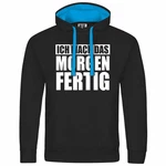 deinshirt Kapuzenpullover Ich mach das Morgen fertig Schwarz/Grau/Hellblau/Dunkelblau deinshirt Kapuzenpullover Ich mach das Morgen fertig Schwarz/Grau/Hellblau/Dunkelblau