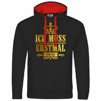 deinshirt Kapuzenpullover Herren Ich muss erstmal gar nix Dunkelrot/Gold/Rot/Grün deinshirt Kapuzenpullover Herren Ich muss erstmal gar nix Dunkelrot/Gold/Rot/Grün