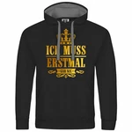 deinshirt Kapuzenpullover Herren Ich muss erstmal gar nix Gold/Grün/Lila/Dunkelgrün/Dunkelblau/Schwarz/Gelb