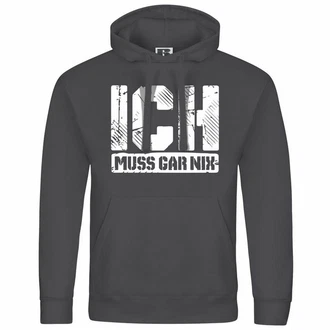 deinshirt Kapuzenpullover Ich muss gar nix Hellgrau/Dunkelgrau/Dunkelblau/Gold/Grau/Schwarz