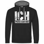 deinshirt Kapuzenpullover Ich muss gar nix Schwarz/Dunkelblau/Rot deinshirt Kapuzenpullover Ich muss gar nix Schwarz/Dunkelblau/Rot