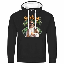 deinshirt Kapuzenpullover Mallelujah Mit Print Motiv Schwarz
