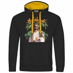 deinshirt Kapuzenpullover Mallelujah Mit Print Motiv Schwarz/Gelb