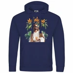 deinshirt Kapuzenpullover Mallelujah Mit Print Motiv Blau/Dunkelblau