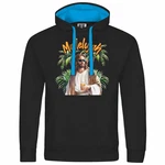 deinshirt Kapuzenpullover Mallelujah Mit Print Motiv Schwarz/Orange