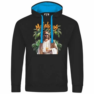 deinshirt Kapuzenpullover Mallelujah Mit Print Motiv Schwarz/Orange deinshirt Kapuzenpullover Mallelujah Mit Print Motiv Schwarz/Orange